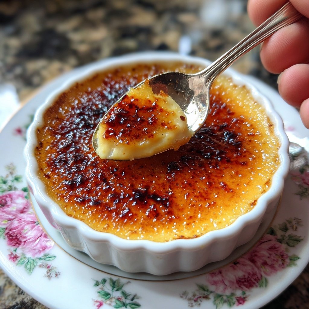 Crème Brûlée mit Rosenaroma