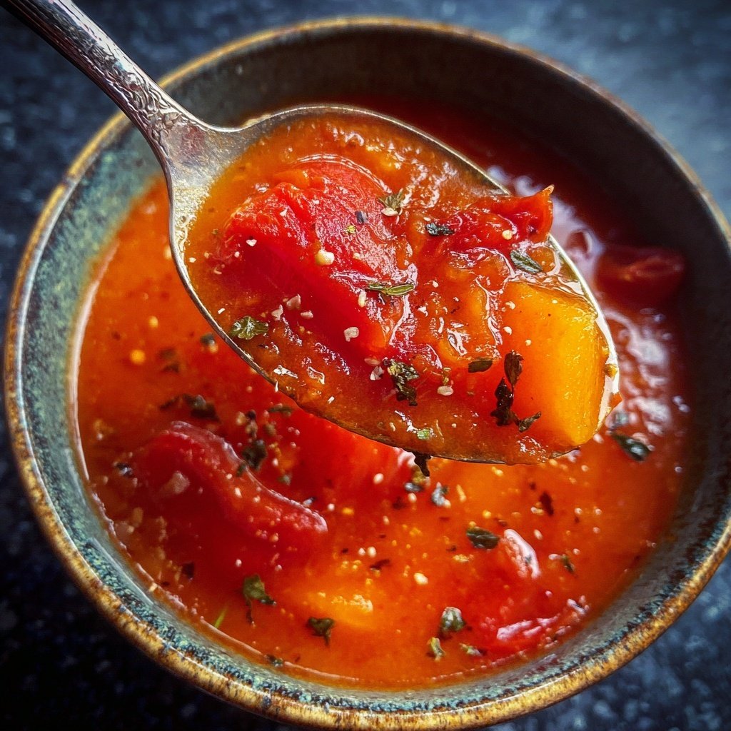 Tomatensuppe mit Paprika