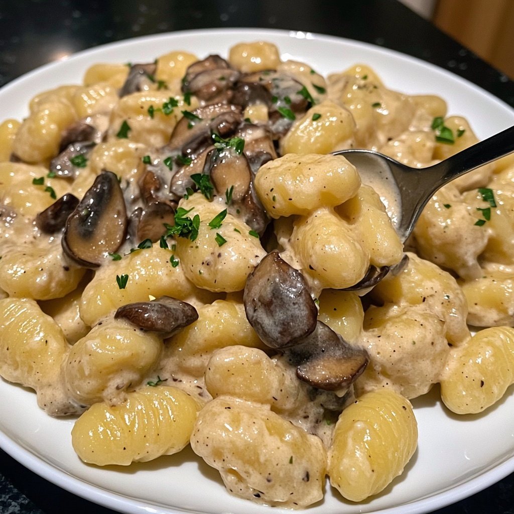 Gnocchi mit Pilzrahm