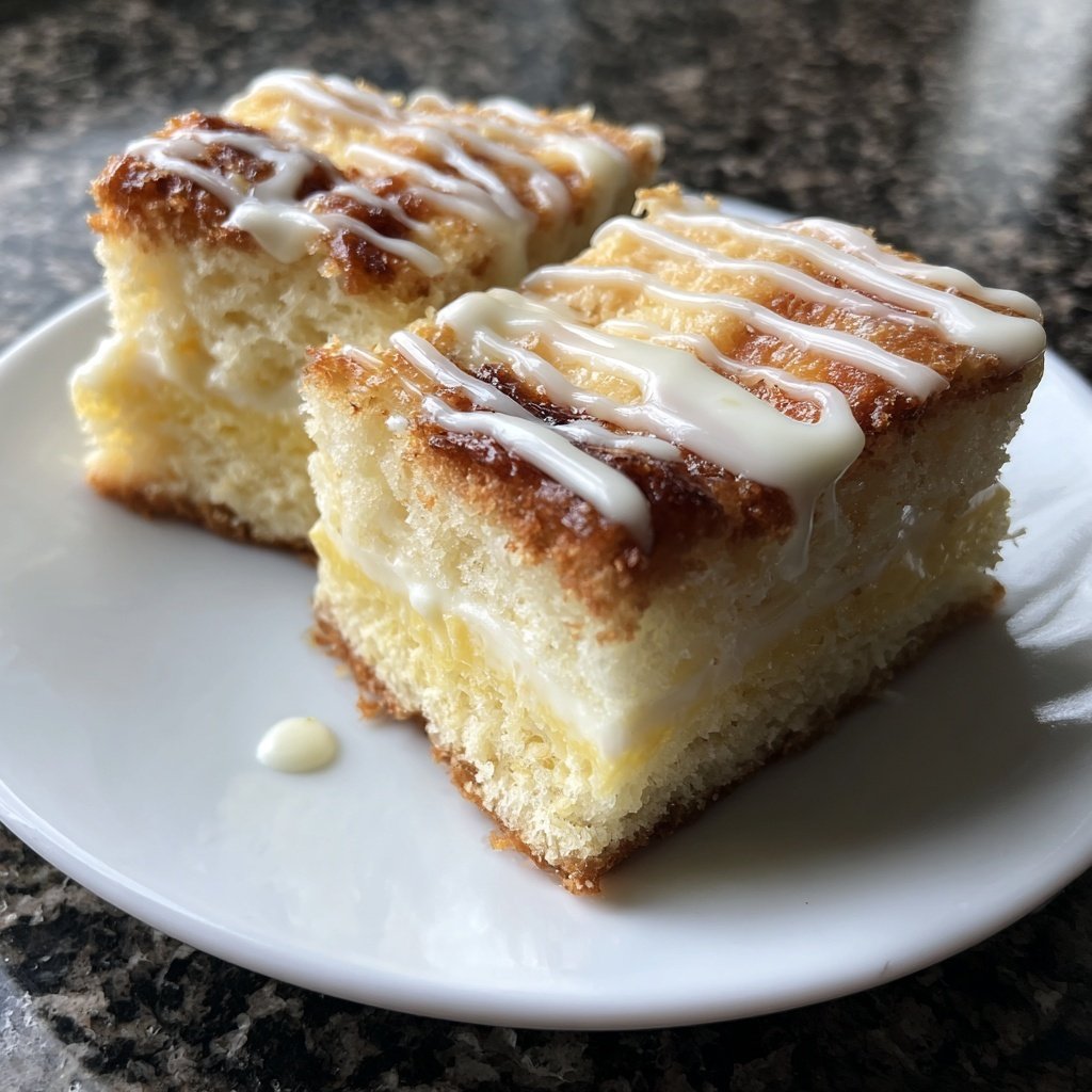 Zitronenkuchen mit Zitronenquark