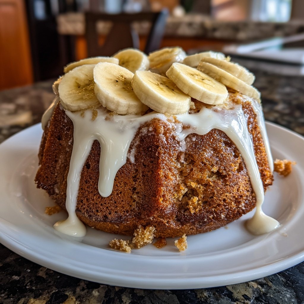 Bananenkuchen mit Joghurt