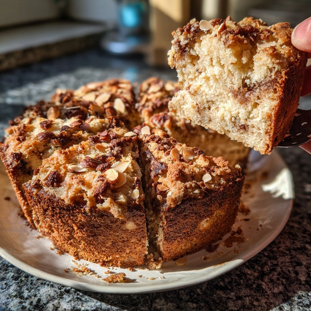 Bananenkuchen mit Mandeln und Kakao