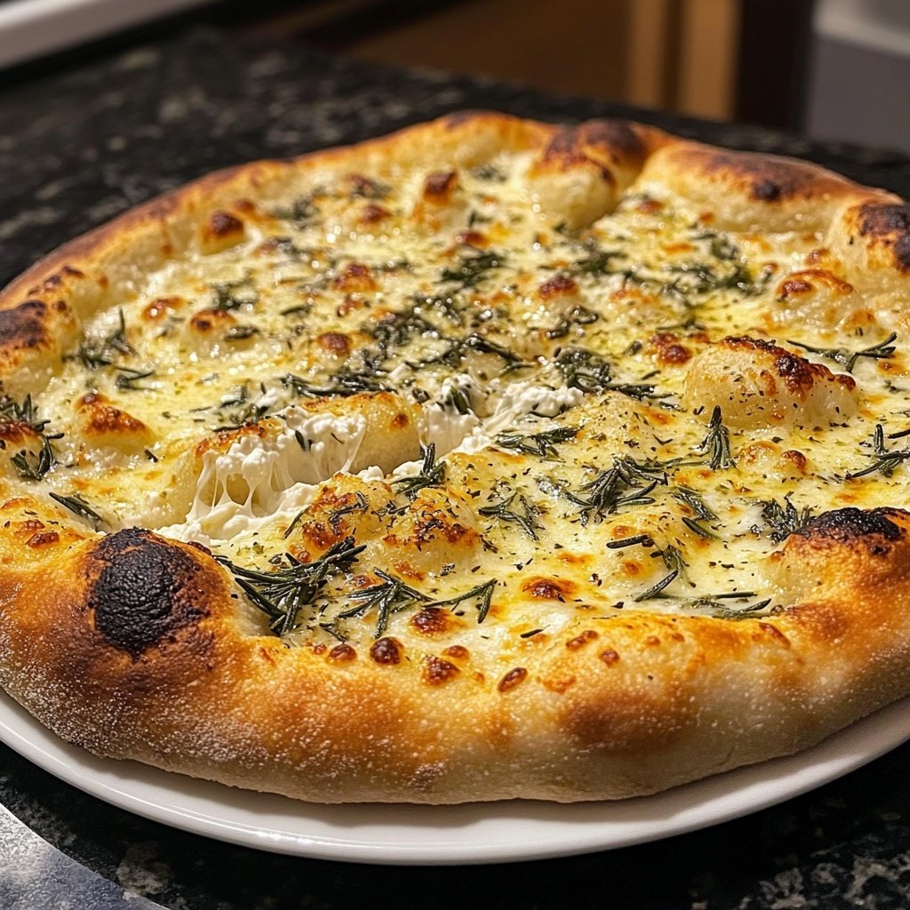 Pizza Bianca mit Rosmarin