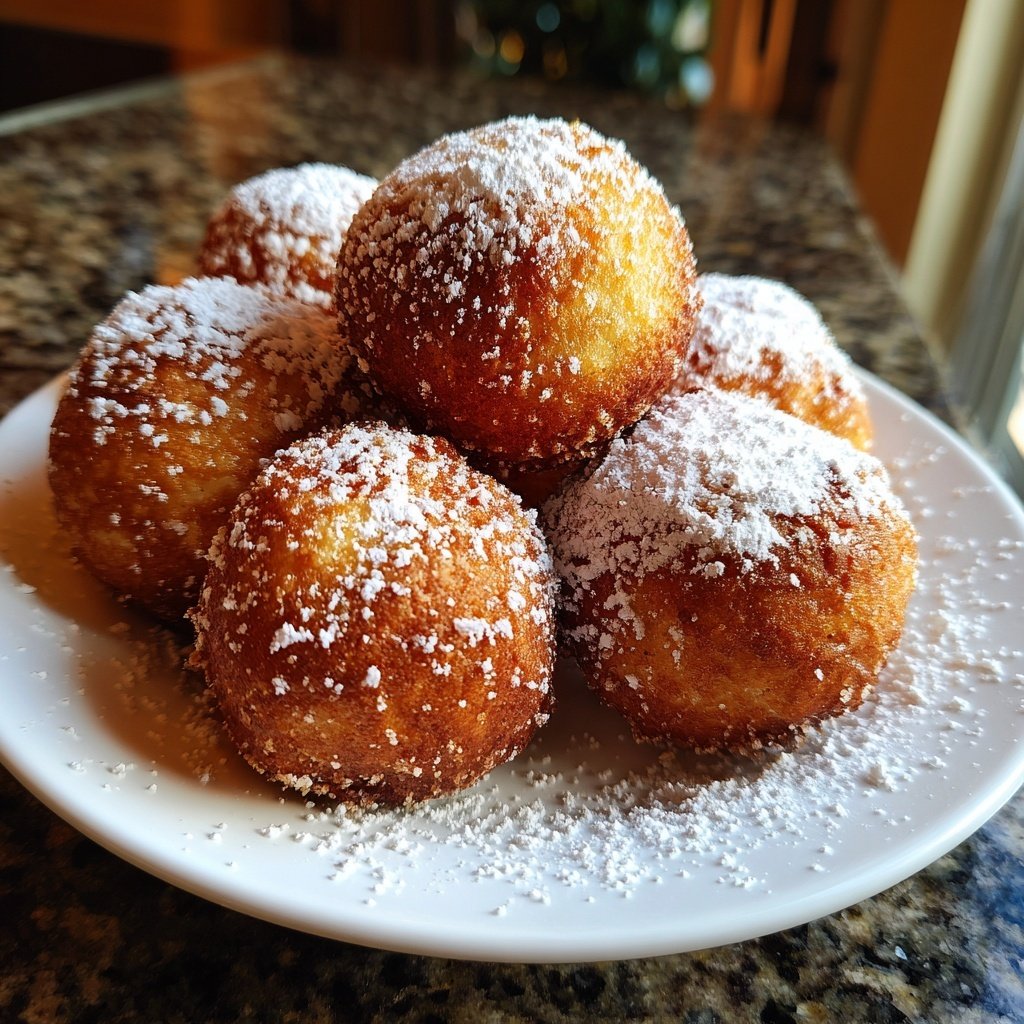 Quarkbällchen goldbraun