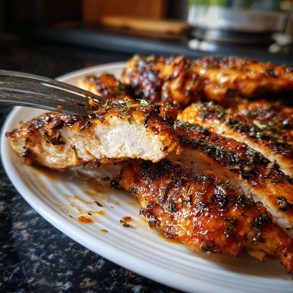 Hähnchenbrust saftig gebraten