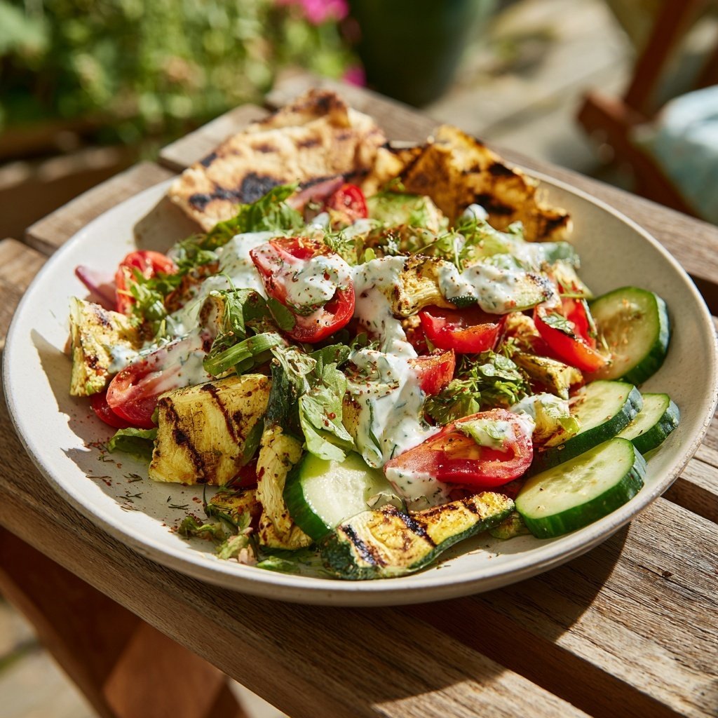 Grill Beilagen Mit Gurken Joghurt Salat