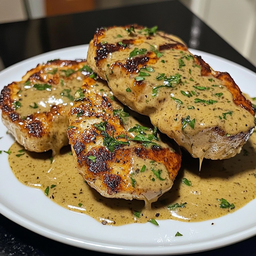 Hähnchenbrust in leichter Sahnesauce