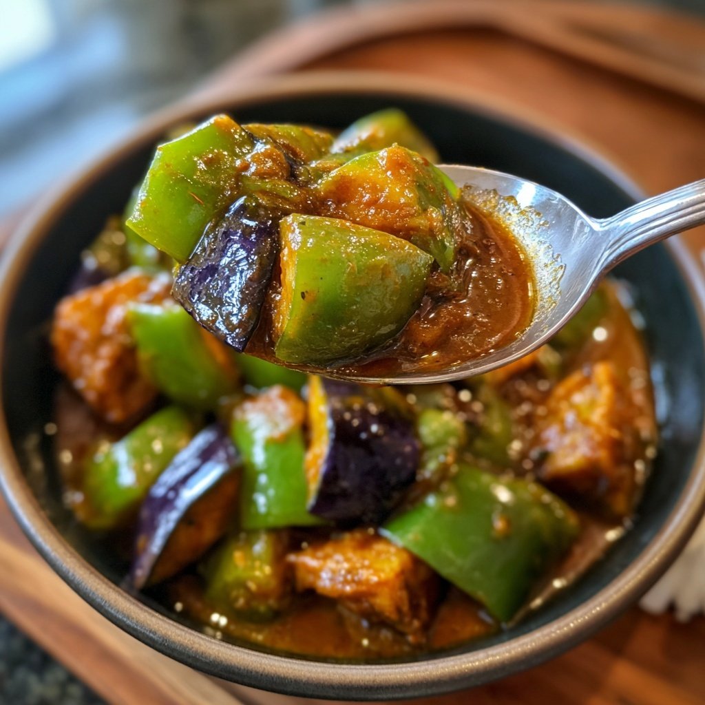 Gemüsecurry mit Aubergine