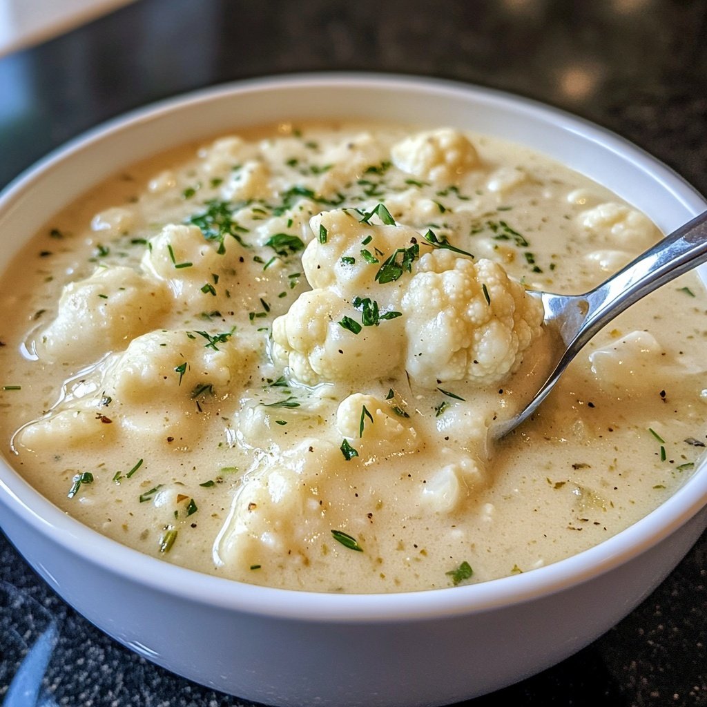 Blumenkohlsuppe ohne Aufwand
