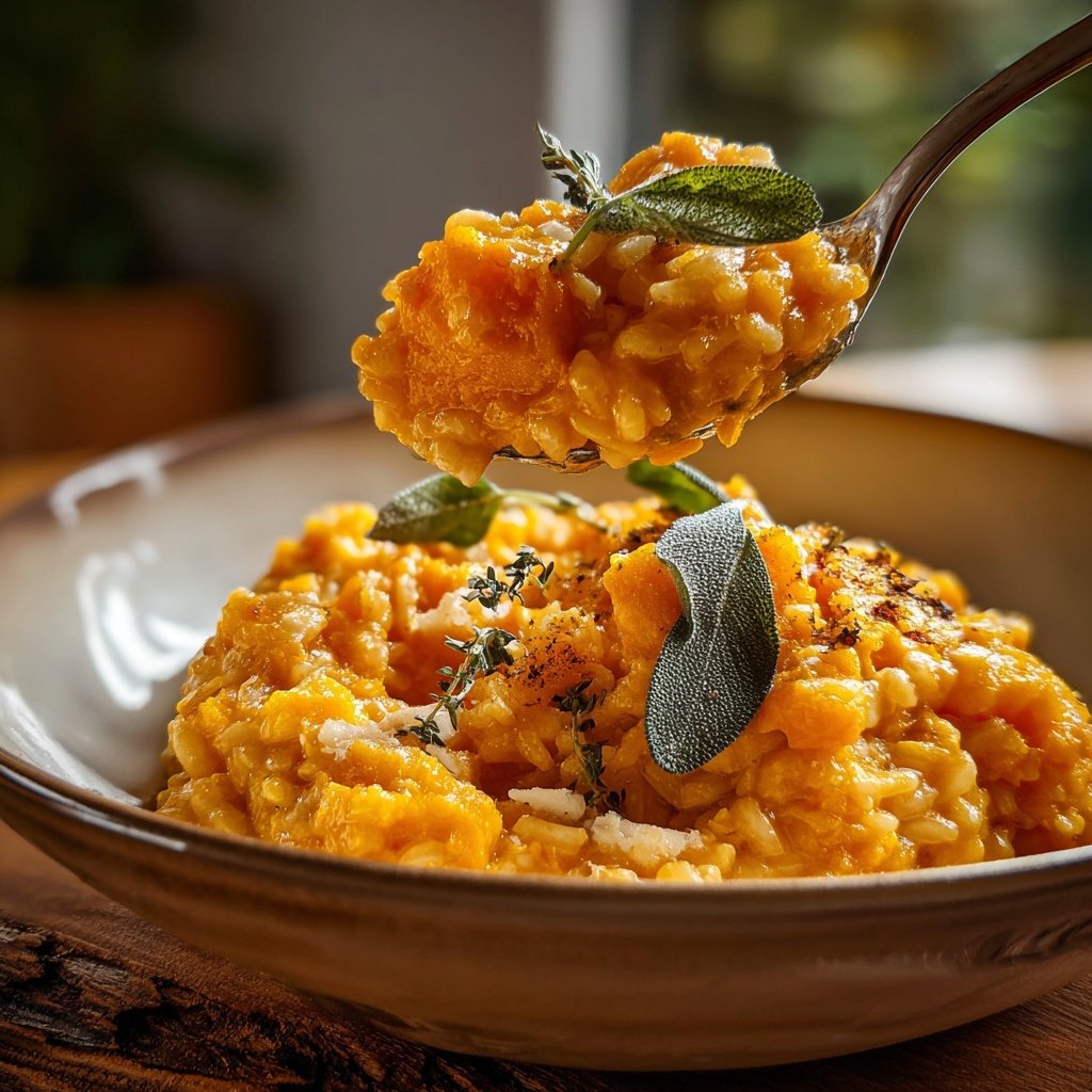 Kürbisrisotto mit Salbei
