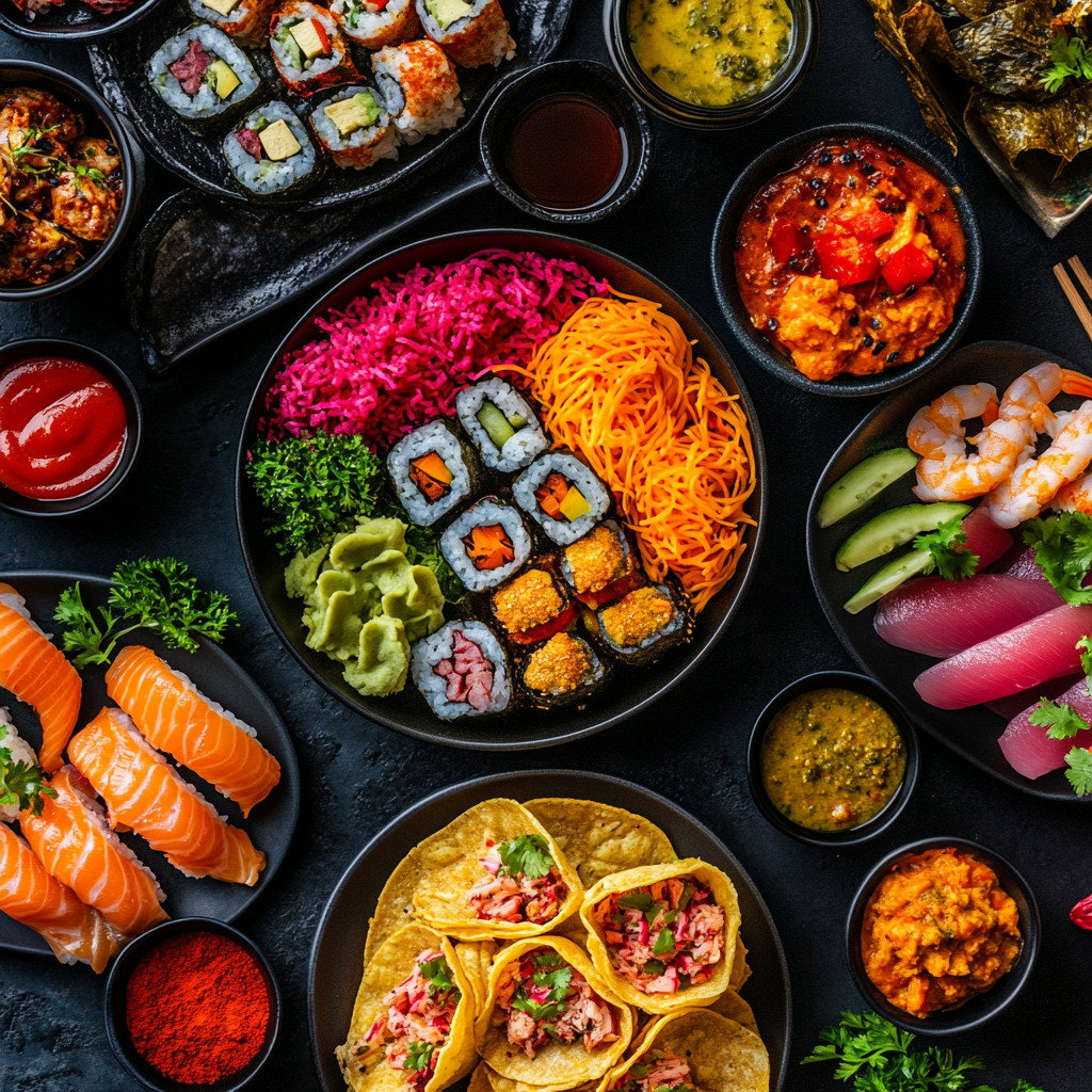 Kulturelle internationale Küche-Rezepte