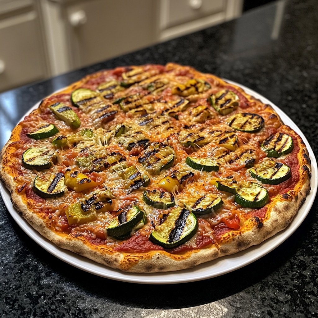 Pizza mit Grillgemüse