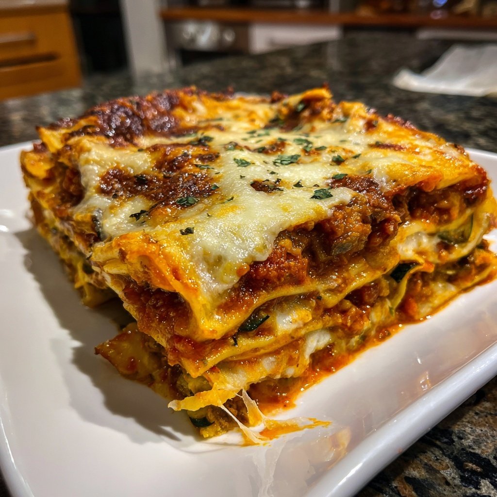 Lasagne mit Zucchini und Aubergine